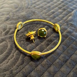 Julie Vos Calypso Bangle Bracelet & Earrings